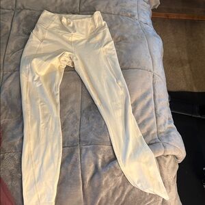 Fabletics Cream Leggings